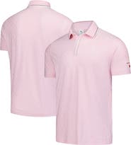 PUMA Men's Puma Pink Arnold Palmer Invitational Tipped Jacquard Polo