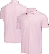 PUMA Men's Puma Pink Arnold Palmer Invitational Tipped Jacquard Polo