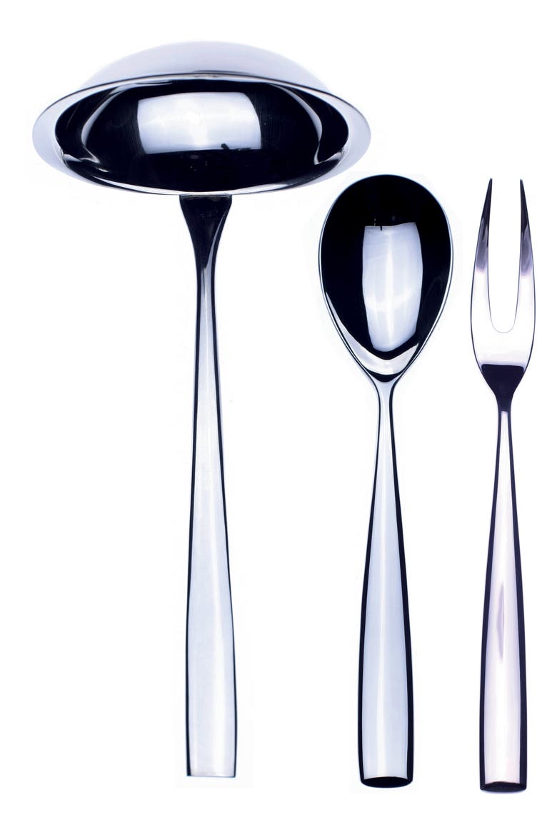 3-Piece Serving Set, Main, color, STAINLESS STEEL SET 1