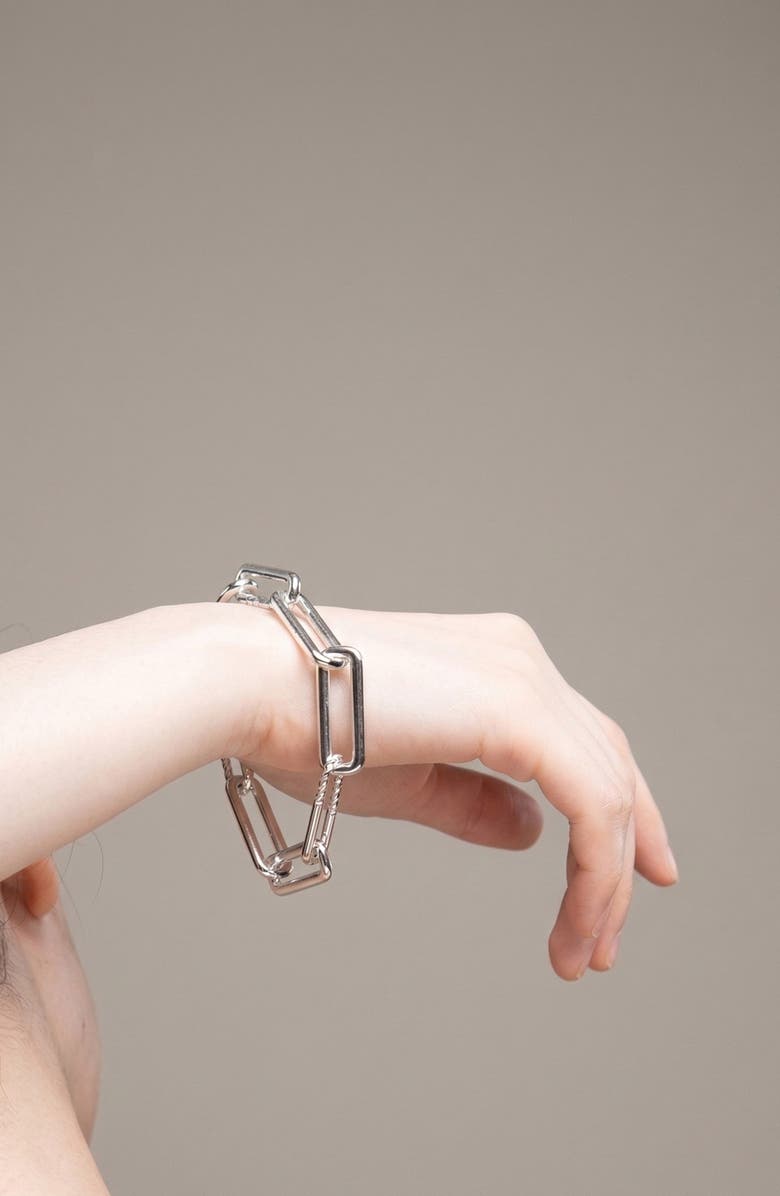 YOJ Oto Maxi Rope Chain Bracelet, Alternate, color, Silver