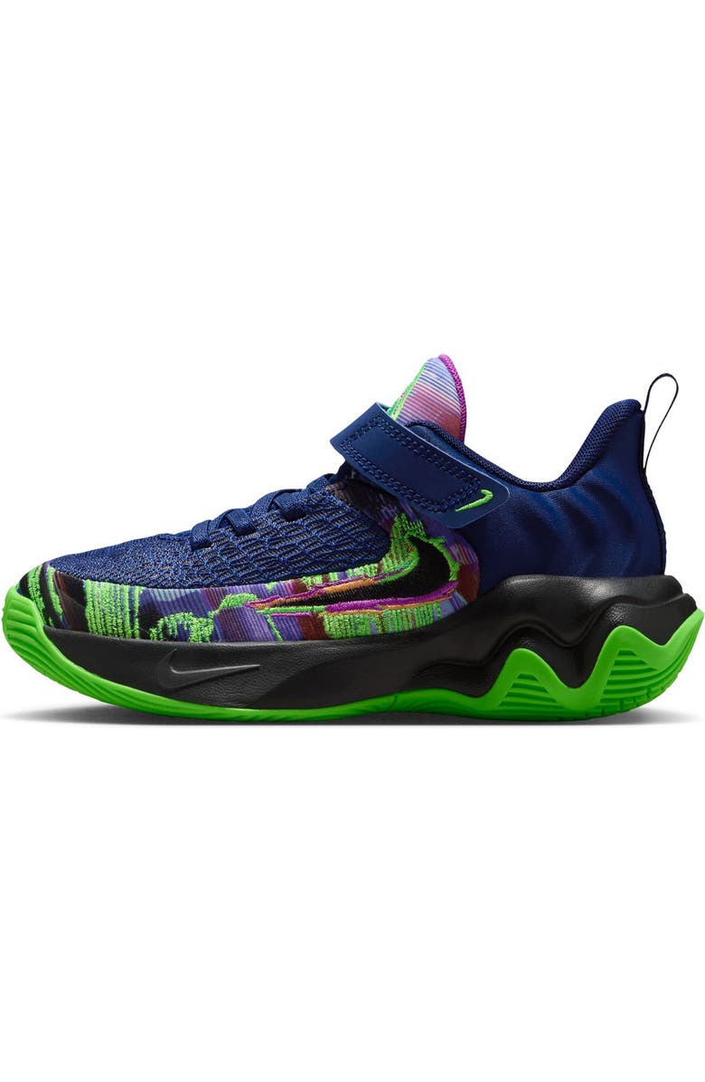 Nike Kids' Giannis Immortality 4 Basketball Shoe, Alternate, color, Blue Void/ Black/ Green Strike