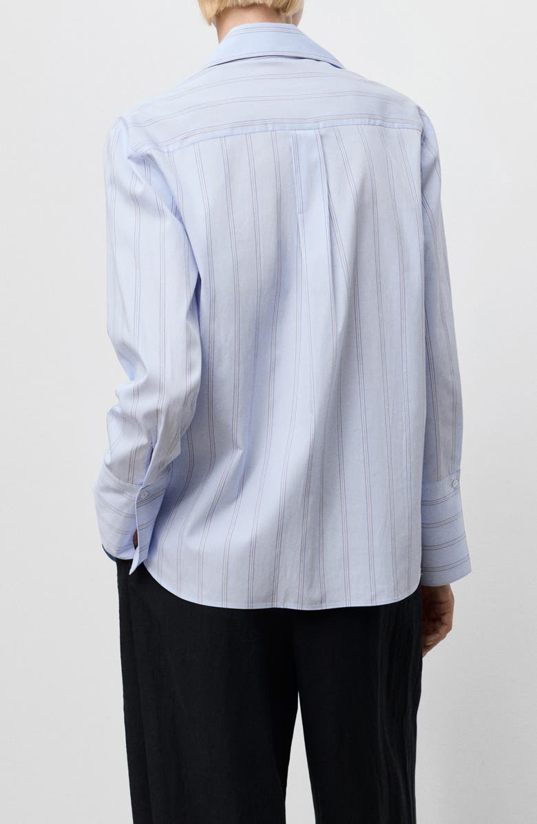 MANGO Stripe Shirt, Alternate, color, Sky Blue