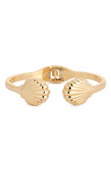 Metal Shell Cuff Bracelet