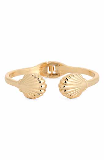 Metal Shell Cuff Bracelet