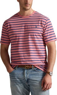 Polo Ralph Lauren Big & Tall Striped Jersey Crewneck T-Shirt