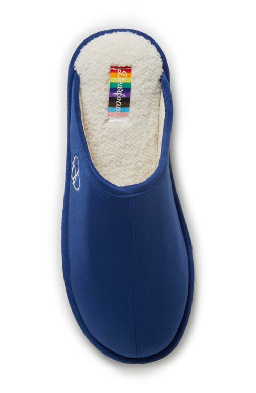 Dearfoams Riley Pride Scuff Slipper In Blue