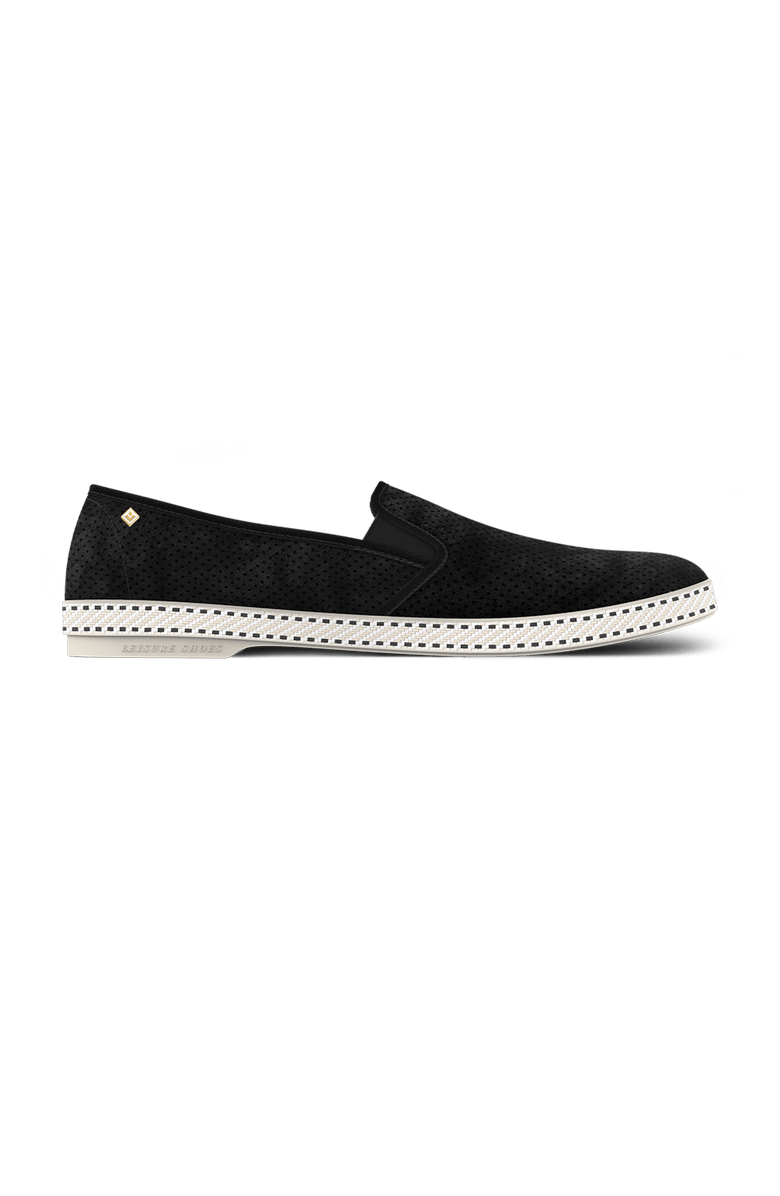 Rivieras Suede Slip-On Loafer, Main, color, Black