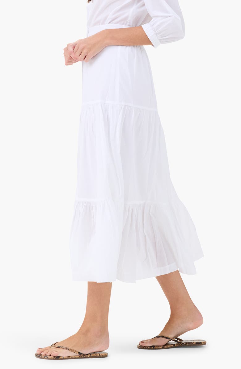 NIC+ZOE Cotton Tiered Skirt, Alternate, color, 