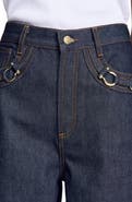 SANDRO Barrel jeans with metal details