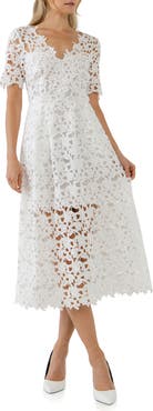 Endless Rose Allover Lace Midi Dress