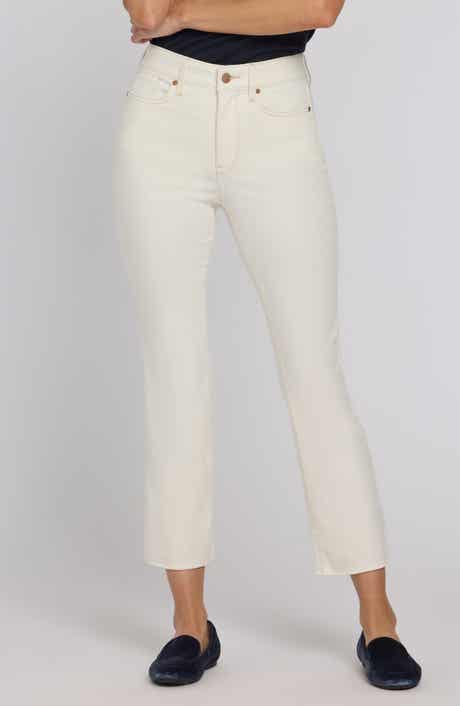 Cool Embrace® Raw Hem Ankle Slim Bootcut Jeans