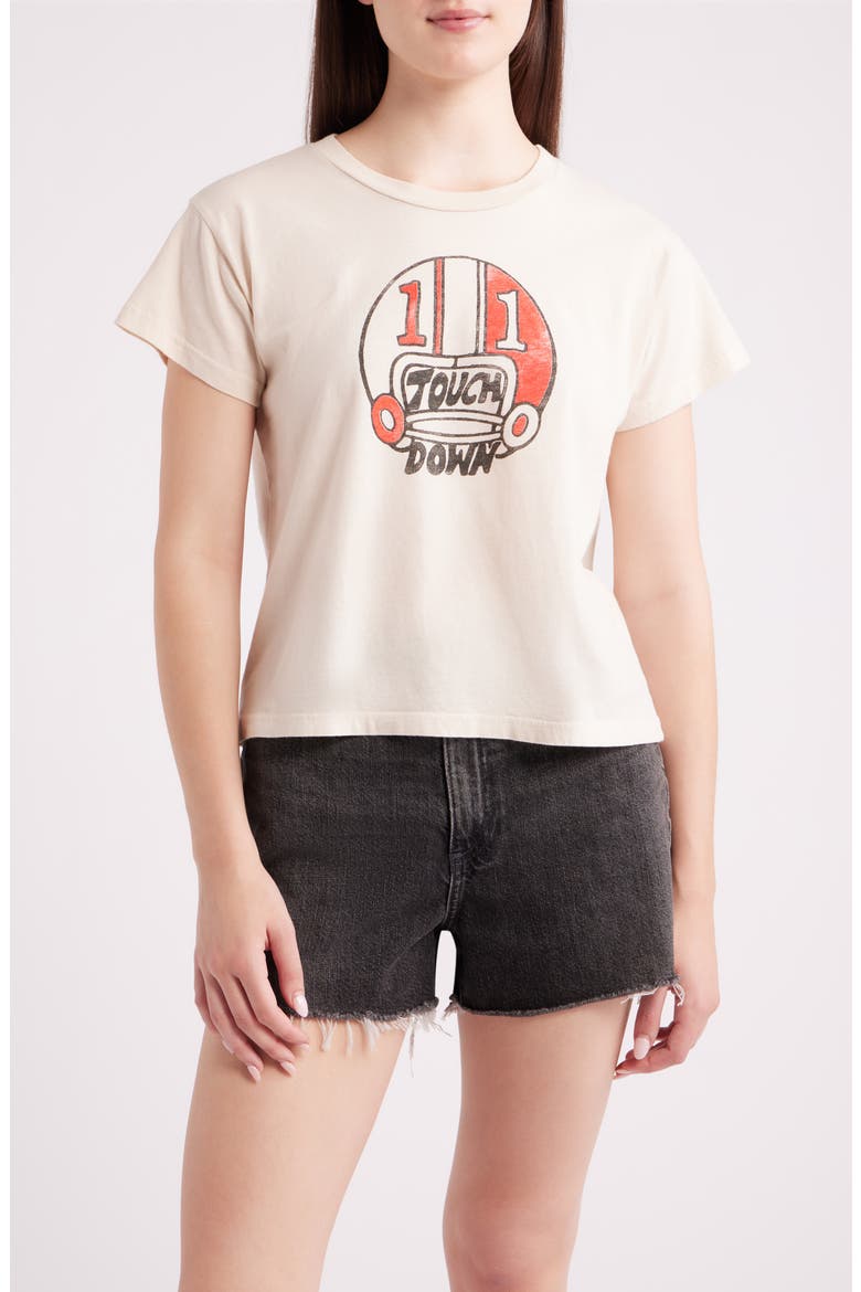 Touchdown Solo Graphic T-Shirt, Main, color, DIRTY WHITE