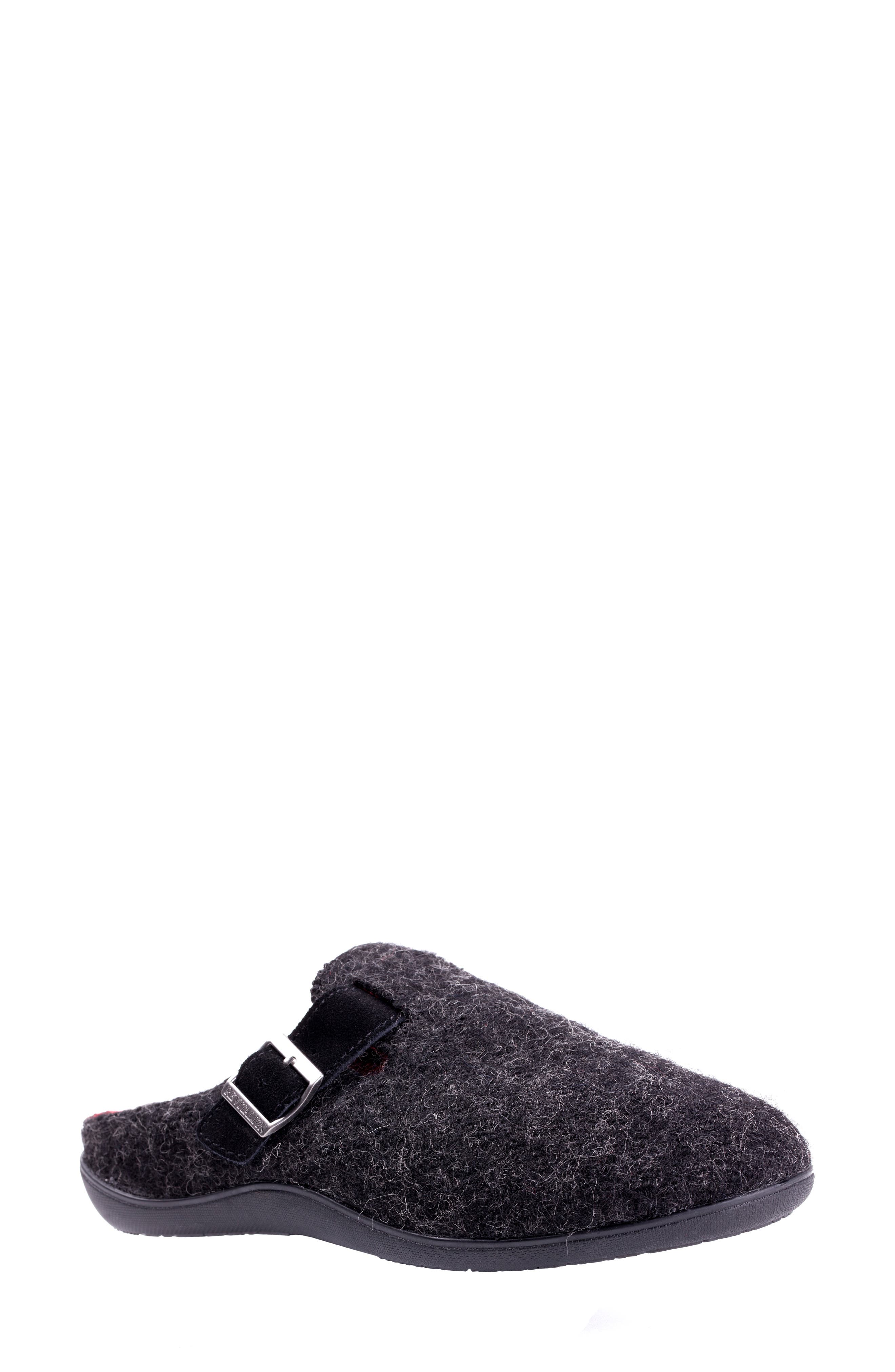 Oceanside II Orthotic Slipper, Main, color, BLACK