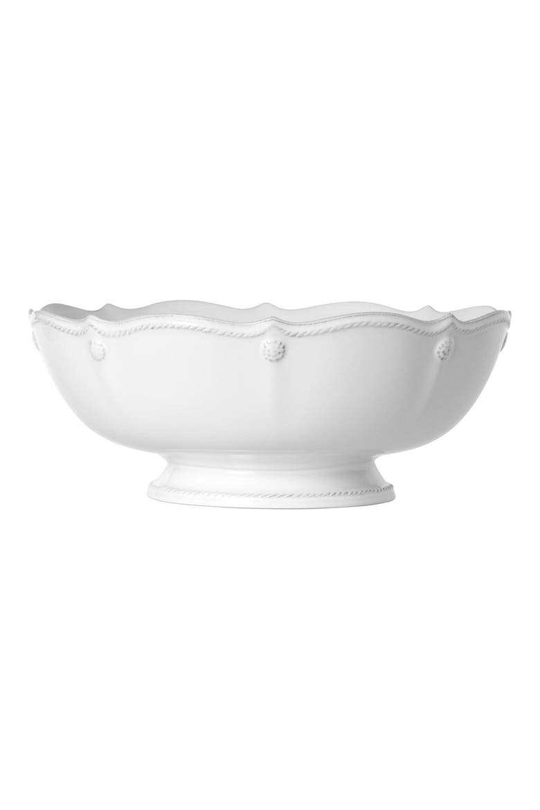 'Berry and Thread' Footed Fruit Bowl, Main, color, WHITEWASH