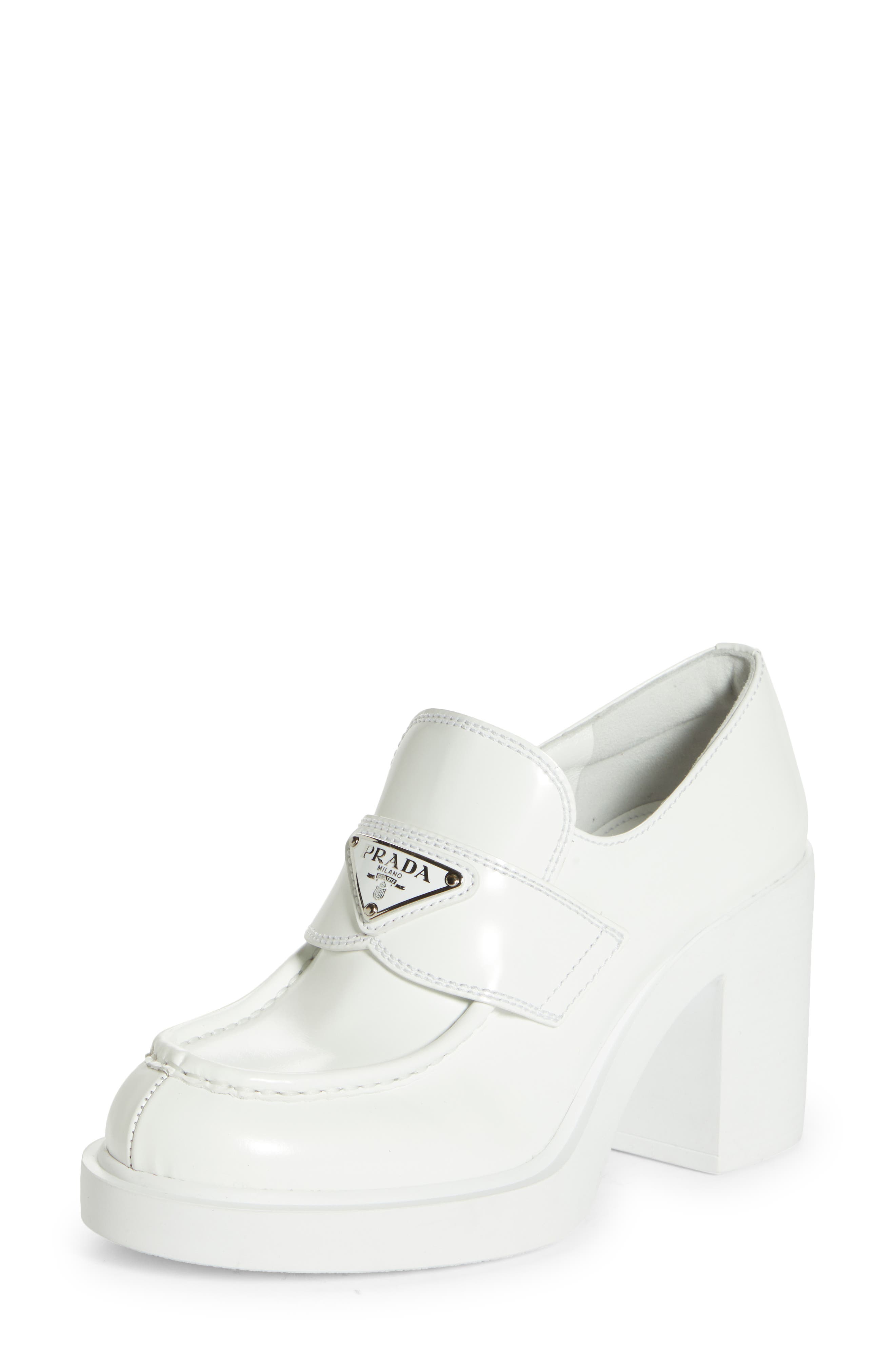 Chocolate Platform Loafer, Main, color, BIANCO