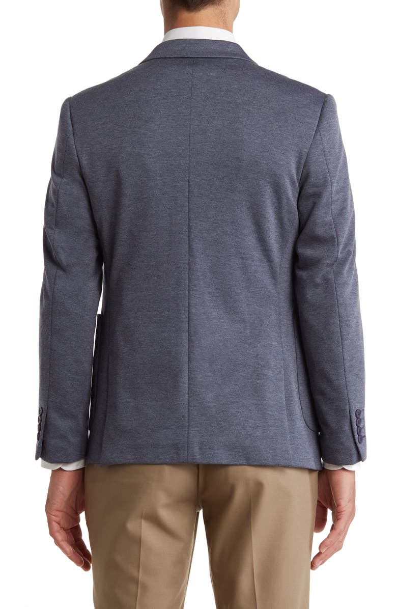 TOM BAINE Notch Collar Two Button 4-Way Stretch Jacket, Alternate, color, Navy
