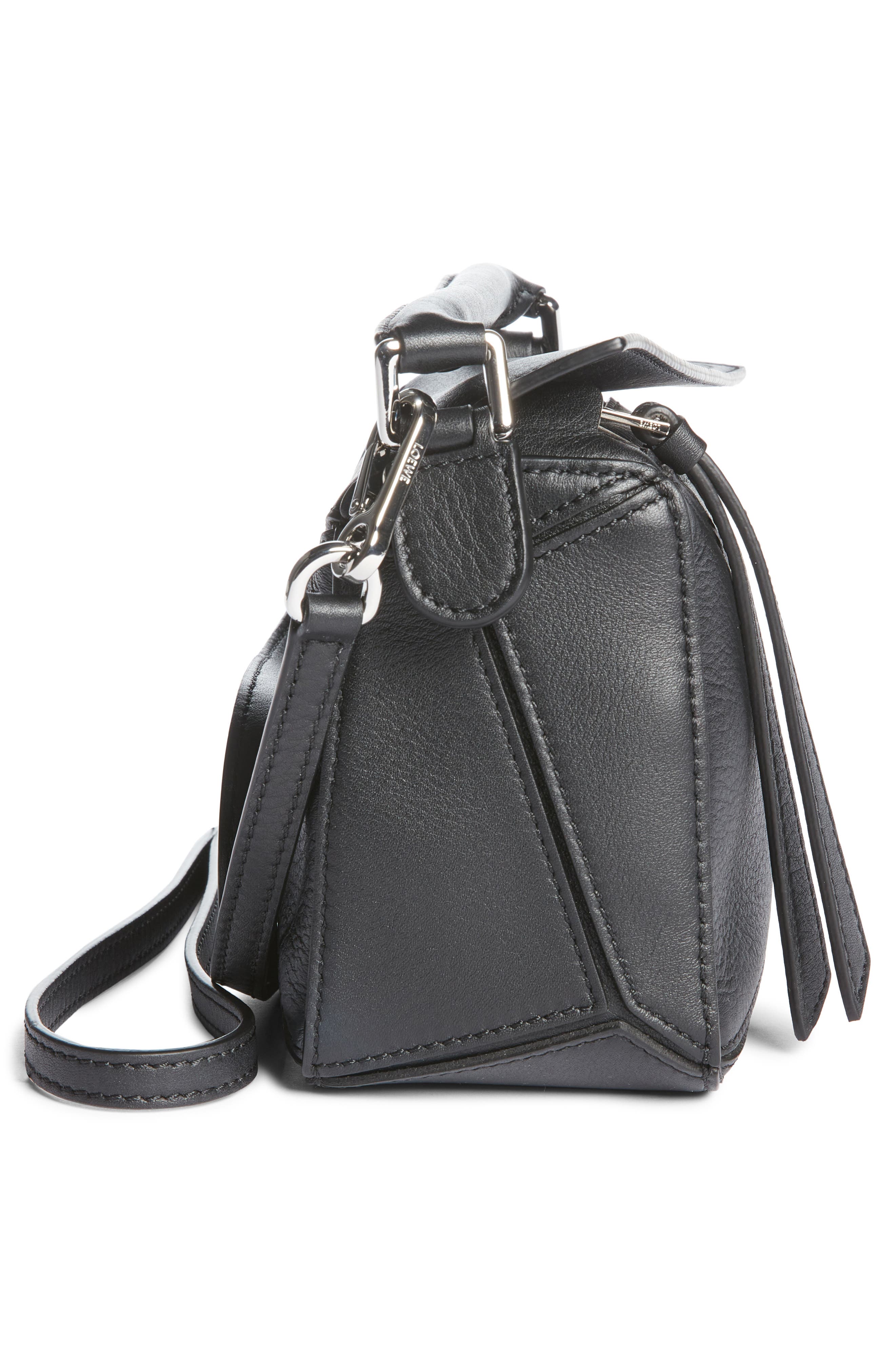 Loewe Mini Puzzle Calfskin Leather Bag, Alternate, color, 