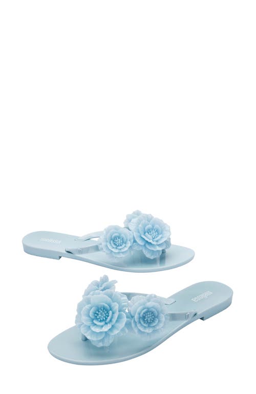 Melissa Harmonic Springtime Flip Flop In Blue