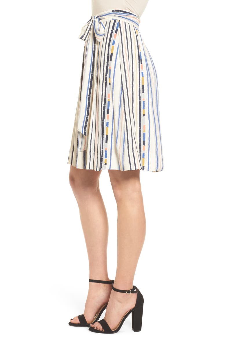 ASTR Hayden Skirt, Alternate, color, CREAM COOL STRIPE
