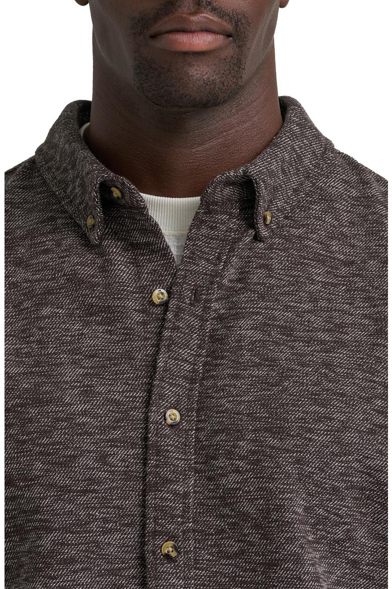 Clean Workwear Button Down Shirt, Alternate, color, CHOCOLATE TORTE