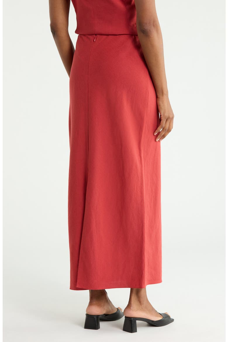 Fluid Maxi Skirt, Alternate, color, CHERRY RED