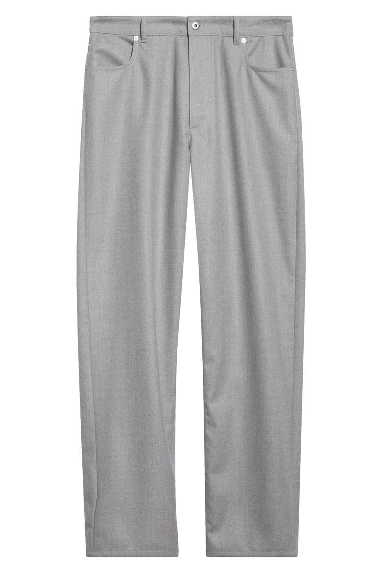 Compact Wool Flannel Trousers, Alternate, color, 1160 STERLING MELANGE