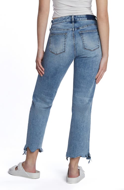 Hint Of Blu Chew Hem Crop Boyfriend Jeans