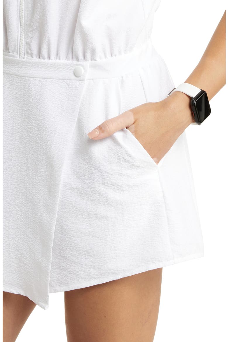 Traverse Skort Romper, Alternate, color, WHITE