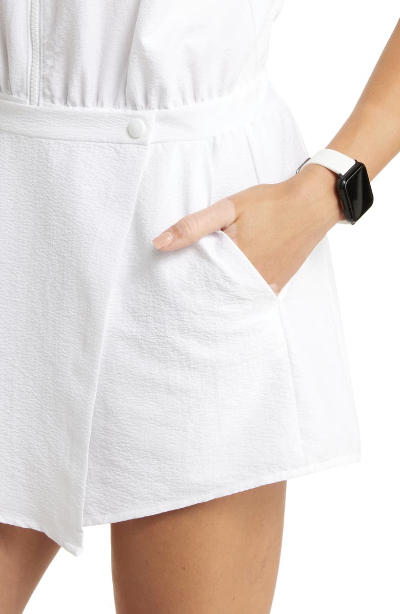 Zella Traverse Skort Romper, Alternate, color,