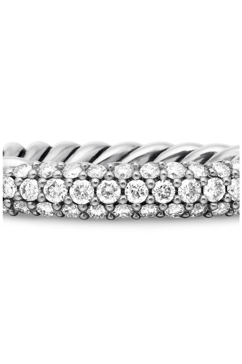 'Petite' Pavé Ring with Diamonds, Alternate, color, DIAMOND
