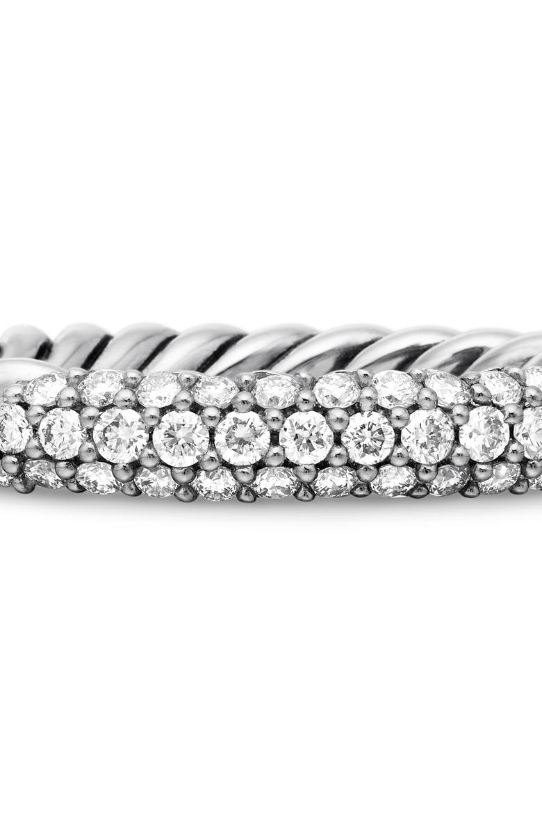 David Yurman 'Petite' Pavé Ring with Diamonds, Alternate, color, Diamond