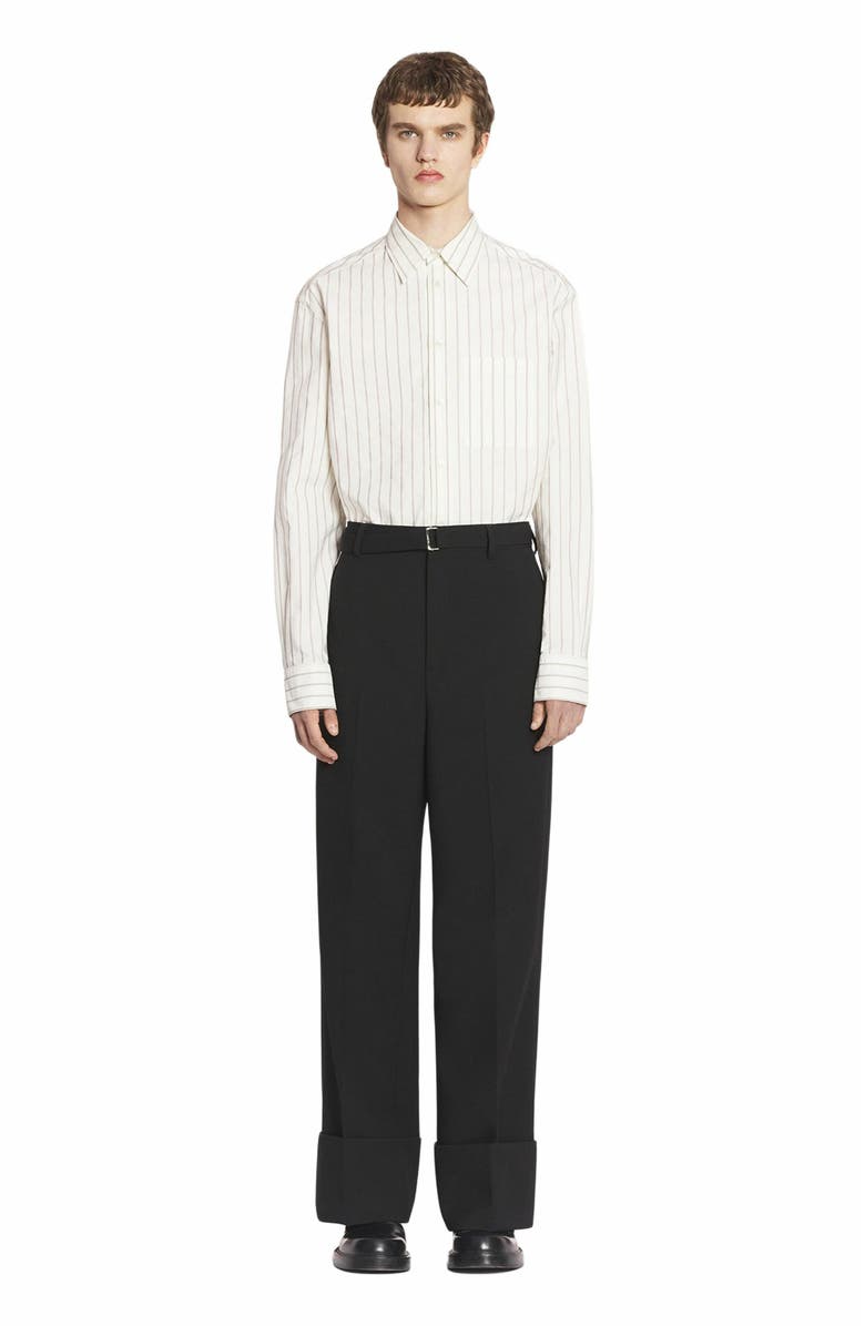 Lanvin Straight Striped Shirt, Main, color, 