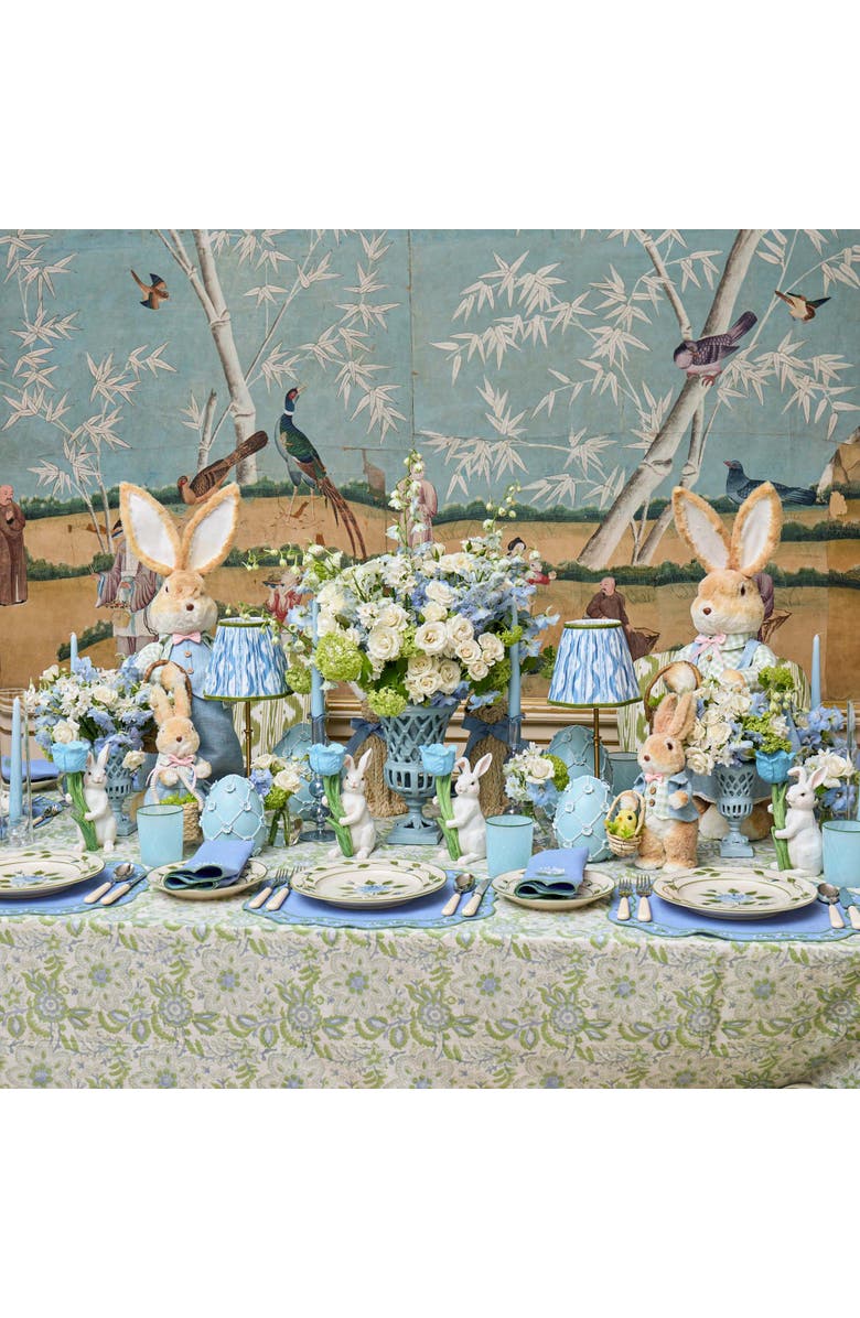 Mrs. Alice Ikat Lampshade, Alternate, color, Blue