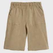 CITY THREADS Boys 100% Cotton UPF 50+ Soft 3-Pocket Jersey Shorts