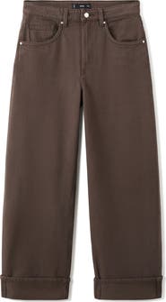 MANGO Cuffed Balloon Jeans