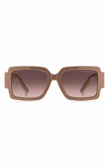 55mm Gradient Rectangular Sunglasses