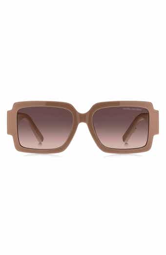 55mm Gradient Rectangular Sunglasses