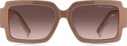 Marc Jacobs 55mm Gradient Rectangular Sunglasses
