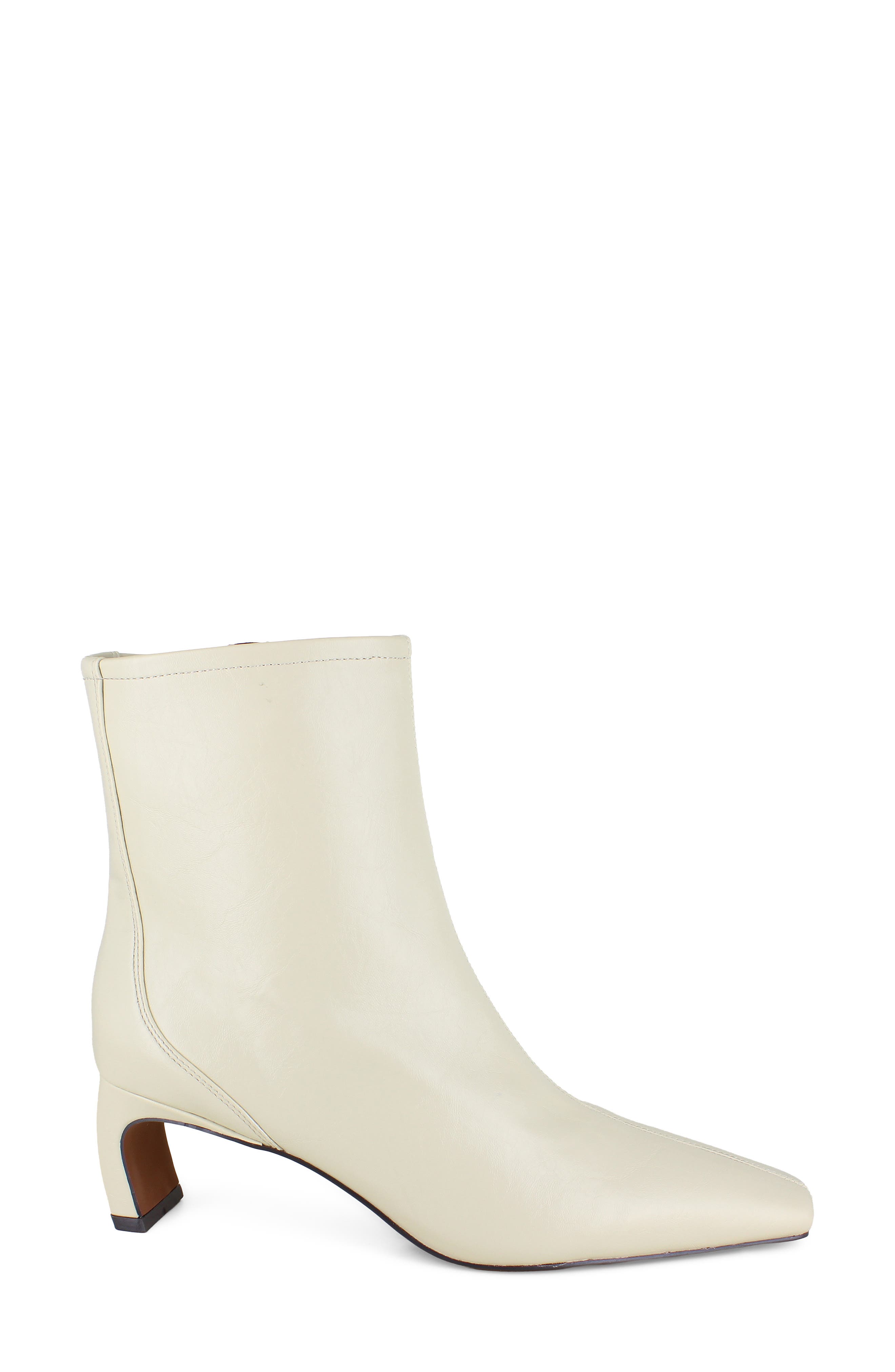 Fina Square Toe Bootie, Alternate, color, NUDE IVORY