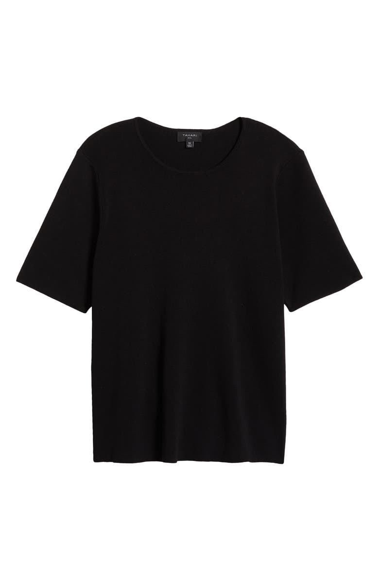 Tahari ASL Rib Top, Alternate, color, 