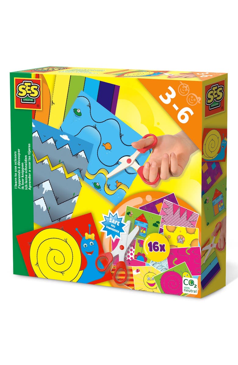 SES Creative I Learn To Use Scissors Skill Building Kit, Ages 3+, Main, color, Multicolored