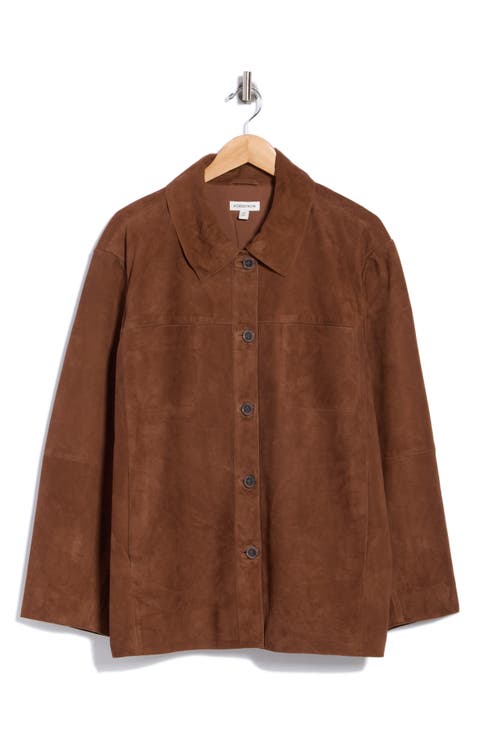 Suede Shirt Jacket