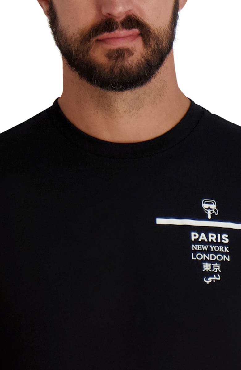 KARL LAGERFELD PARIS City Karl Graphic T-Shirt, Alternate, color, Black