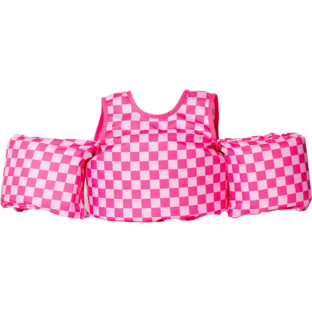 dripfloats Kids Float in Pink Checkered  product