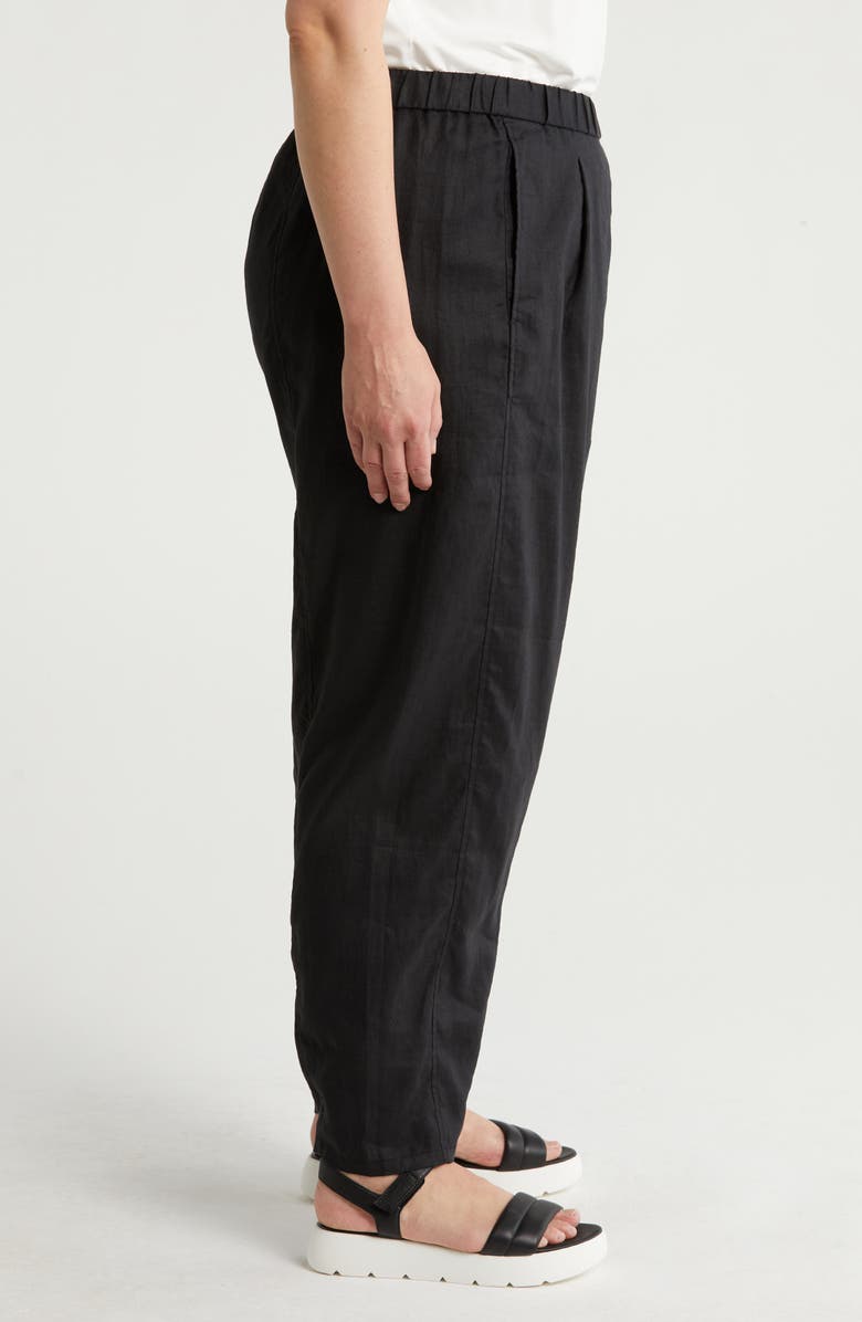 Eileen Fisher Pleated Organic Linen Lantern Pants, Alternate, color, 