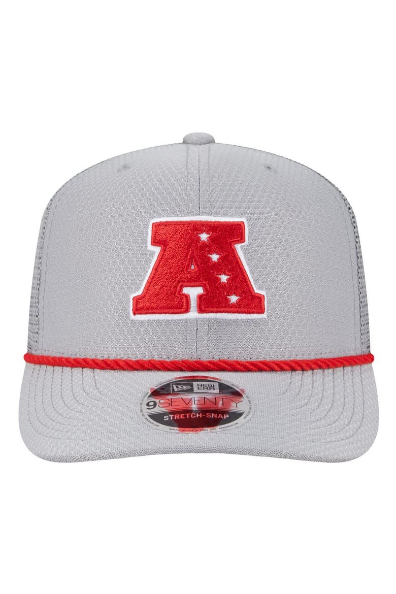 Men's New Era  Gray Kansas City Chiefs 2025 Pro Bowl 9SEVENTY Stretch-Snap Hat, Alternate, color, Gray