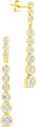 Sterling Forever Ianthe Brillient Cubic Zirconia Drop Earrings