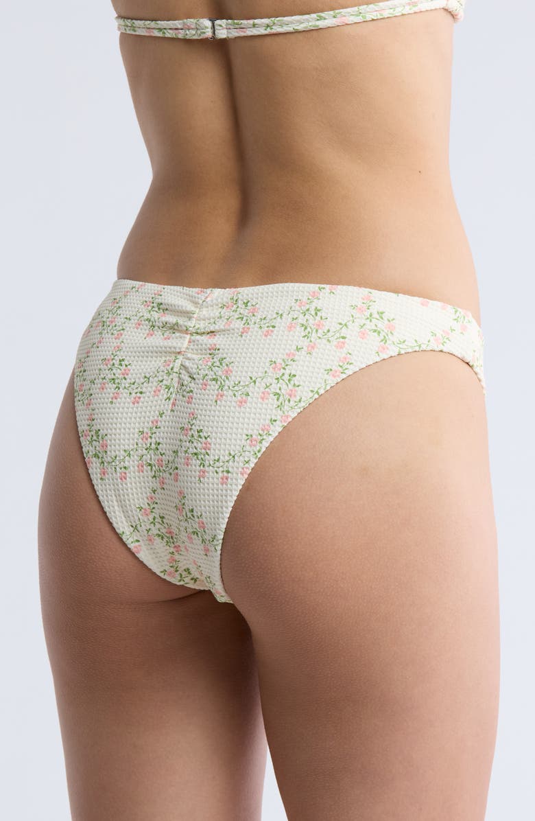 Dippin Daisys Palm Floral Bikini Bottoms, Alternate, color, Rose/ Milk