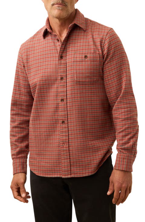 Plaid Super Brushed Stretch Flannel Button-Up Shirt