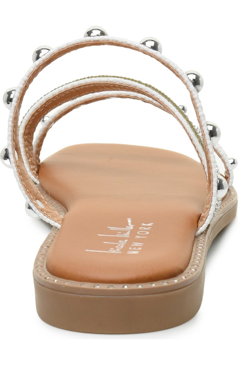 Nicole Miller Strappy Stud Slide Sandal, Alternate, color,